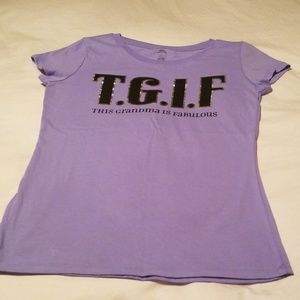 3 for $25 Never worn lilac "grandma"tee shirt